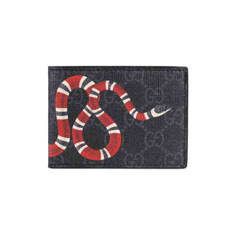 gucci black men's wallet|gucci snakeskin wallet.